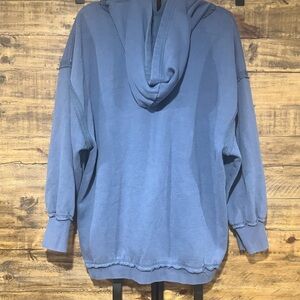 Blue Hooded Sweatshirt Urban Outfitters